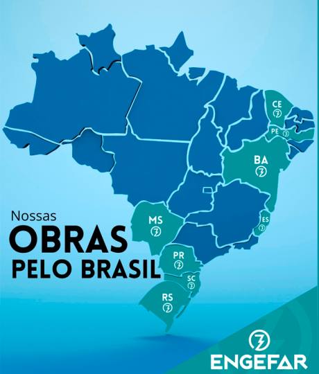 Obras da Engefar nos Estados